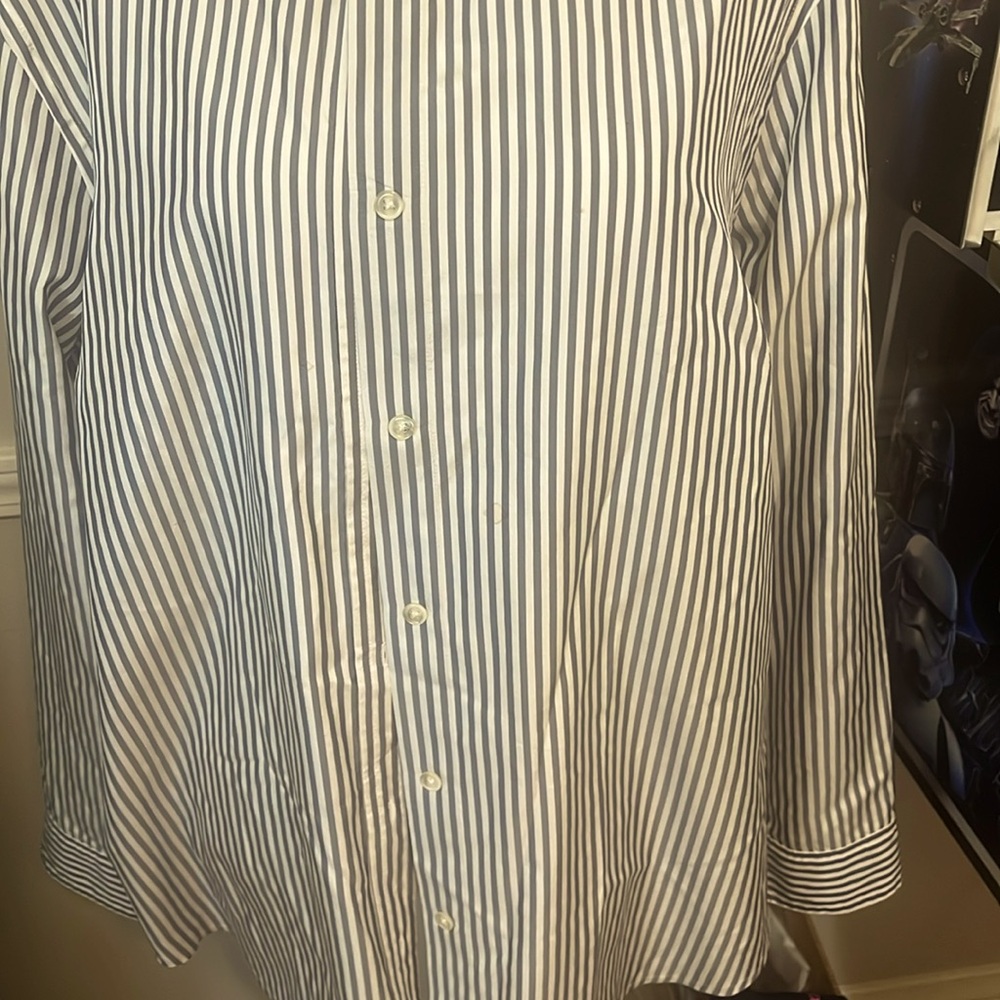 Ralph Lauren blue stripped shirt
